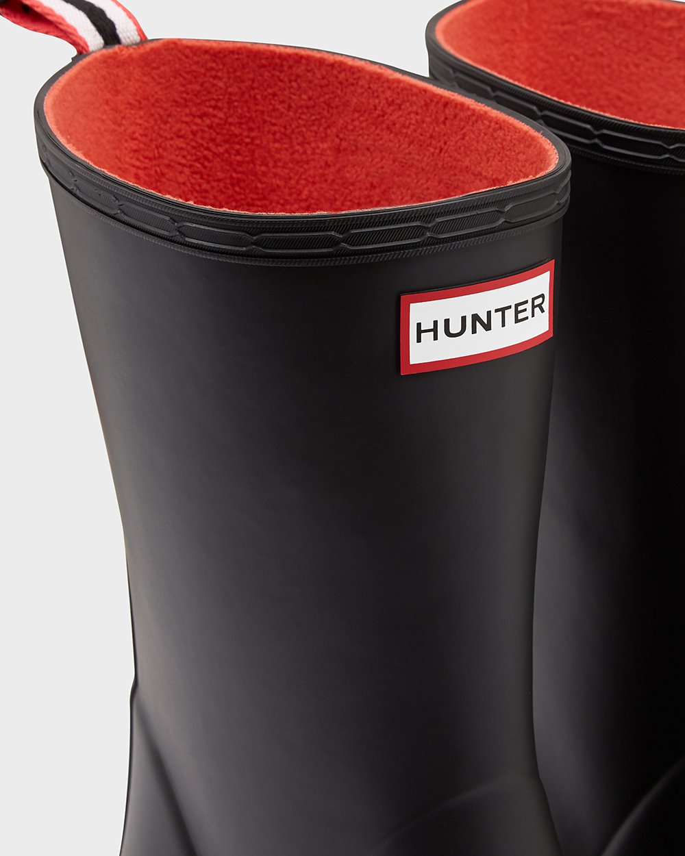 Hunter Play Støvler Herre Sort | Original Insulated Mid-Height Rain | XZPQJ-3629